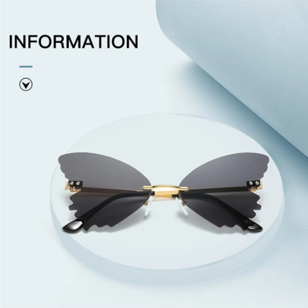 Модные Винтажные Солнцезащитные очки с бабочками, женские модные солнцезащитные очки без оправы в стиле панк с пламенем, трендовые вечерни... 
Модные Винтажные Солнцезащитные очки с бабочками, женские модные солнцезащитные очки без оправы в стиле панк с пламенем, трендовые вечерни...