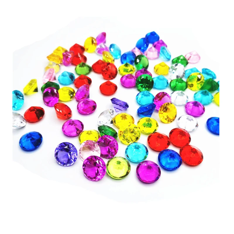 

60pcs 20mm Acrylic Plastic Diamond Shape Pawn Pieces For Token Board Games Counter Accessories 10 colors