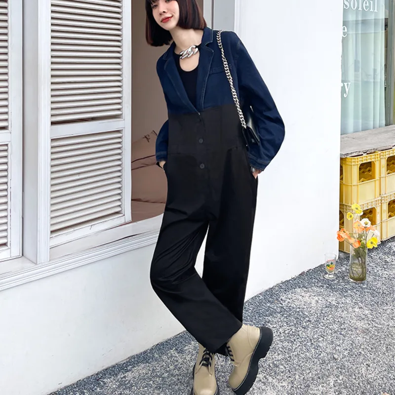 XUXI Denim Jumpsuit Women 2021 New Autumn High Waist Splicing Wide Leg Pants Loose And Slim Female Casual Pants E3230
XUXI Denim Jumpsuit Women 2021 New Autumn High Waist Splicing Wide Leg Pants Loose And Slim Female Casual Pants E3230