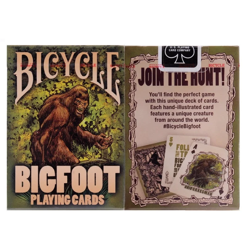 Велосипед BigFoot игральные карты USPCC Коллекционная колода размер покер волшебные карты игры Волшебные трюки реквизит для волшебника
Велосипед BigFoot игральные карты USPCC Коллекционная колода размер покер волшебные карты игры Волшебные трюки реквизит для волшебника