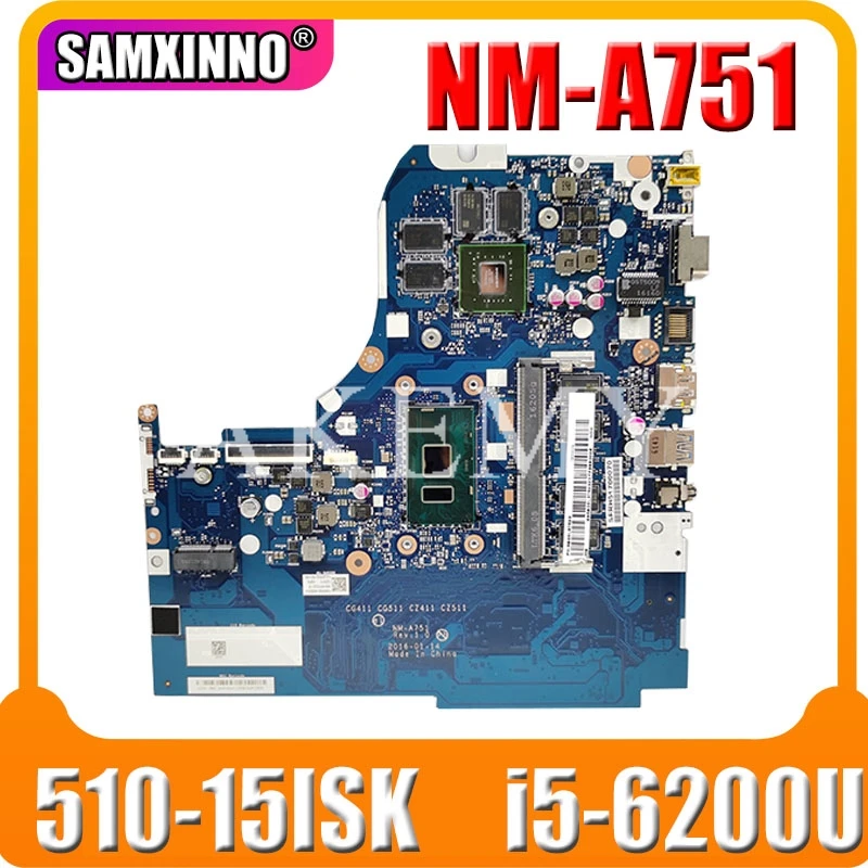 NM-A751 материнская плата для For Lenovo 310-15ISK 510-15ISK материнская плата для ноутбука CPU i5 6200U GPU GT920M/940M 4G RAM 100% тестовая работа
NM-A751 материнская плата для For Lenovo 310-15ISK 510-15ISK материнская плата для ноутбука CPU i5 6200U GPU GT920M/940M 4G RAM 100% тестовая работа