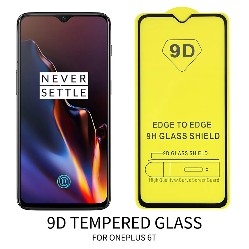 Защитное стекло 9D для Oneplus 7 pro 6 Защита экрана 6T 5 5T 3 T закаленное стекло|Защитные