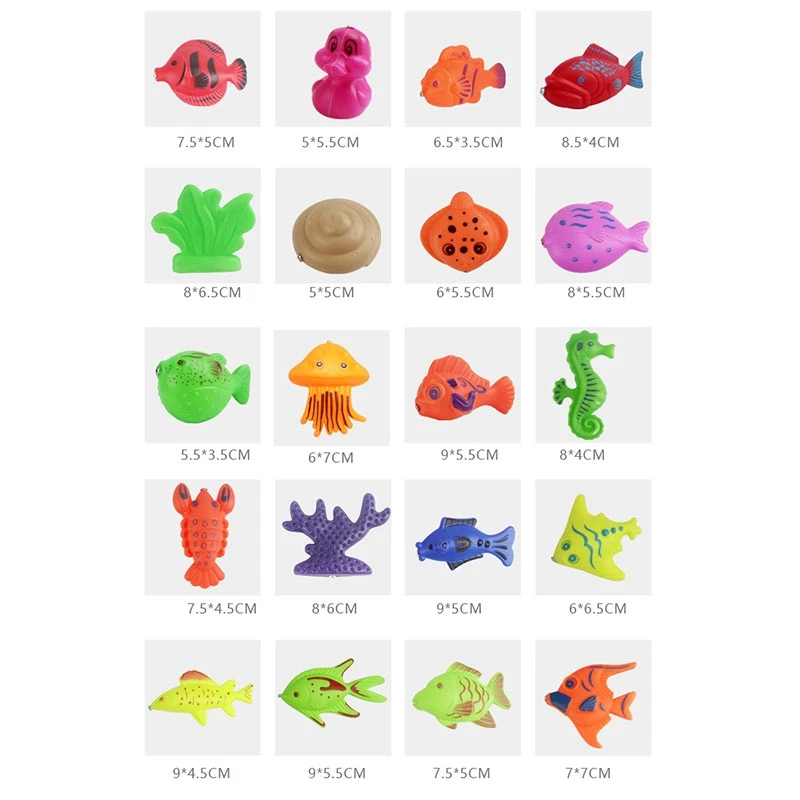44Pcs Kids Magnetic Fishing Toys Set Bath Toys Bathtub Toys,3D Fishing Funny Classic Toys for Children Gift
44Pcs Kids Magnetic Fishing Toys Set Bath Toys Bathtub Toys,3D Fishing Funny Classic Toys for Children Gift