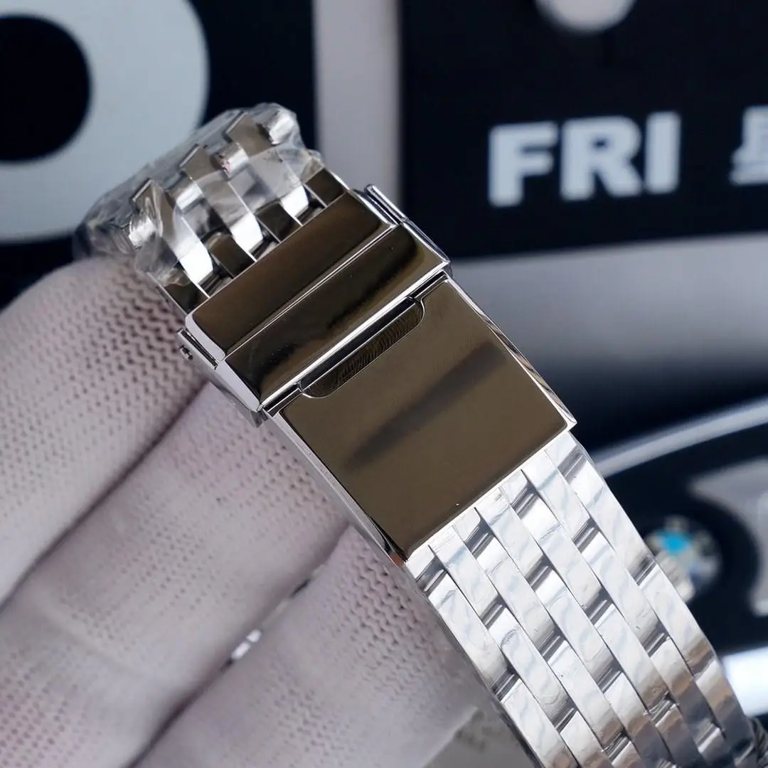 Luxury Brand New Mens Watch Black Blue Leather Stainless Steel Bracelet Quartz Chronograph Sapphire Stopwatch Sport Watches 46mm
Luxury Brand New Mens Watch Black Blue Leather Stainless Steel Bracelet Quartz Chronograph Sapphire Stopwatch Sport Watches 46mm