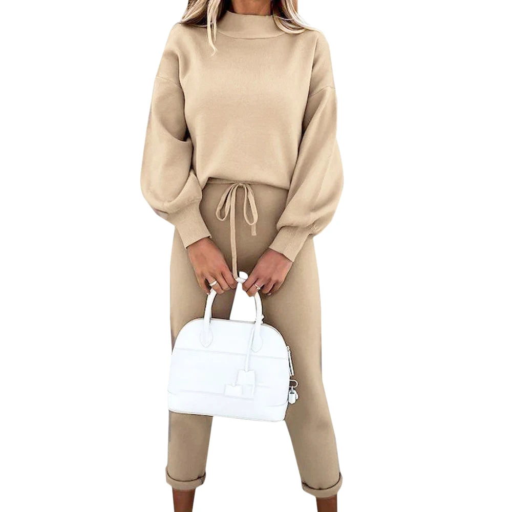 Two-piece Set Women High Collar Long Sleeve Pocket Trousers Casual Fall Winter Sweatshirt Women Clothing Tracksuits
Two-piece Set Women High Collar Long Sleeve Pocket Trousers Casual Fall Winter Sweatshirt Women Clothing Tracksuits
