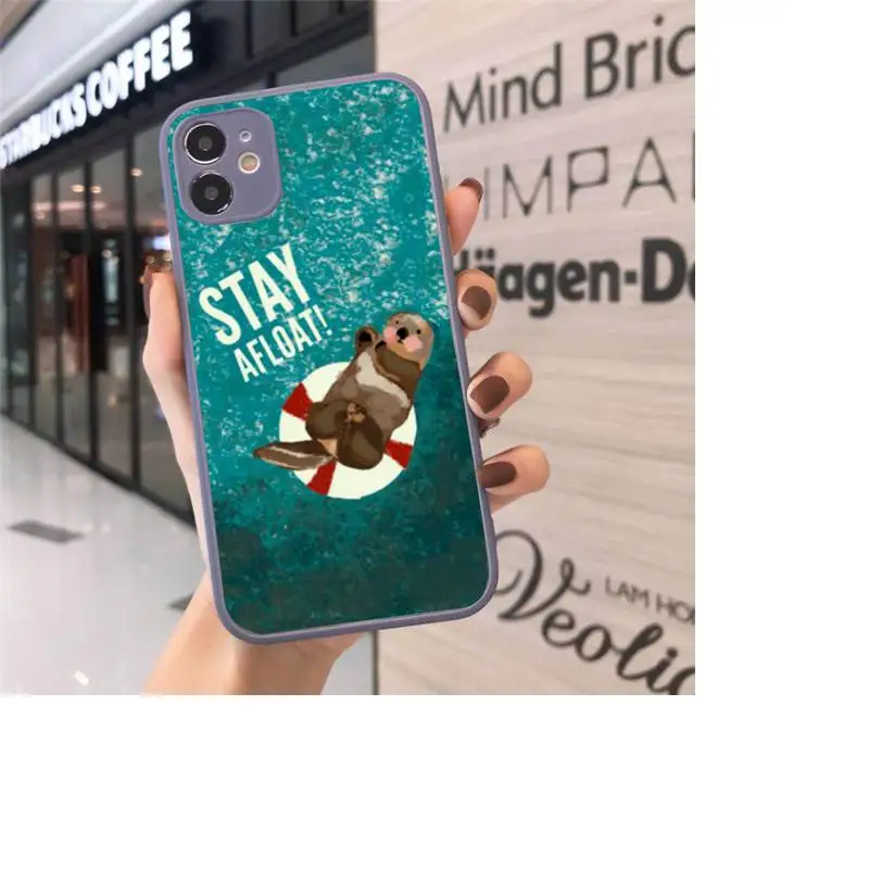 Animal otter cute love Phone Case Matte transparent For Gray iPhone 12 Mini 11 Pro XR XS Max 7 8 Plus X Back Cover
Animal otter cute love Phone Case Matte transparent For Gray iPhone 12 Mini 11 Pro XR XS Max 7 8 Plus X Back Cover