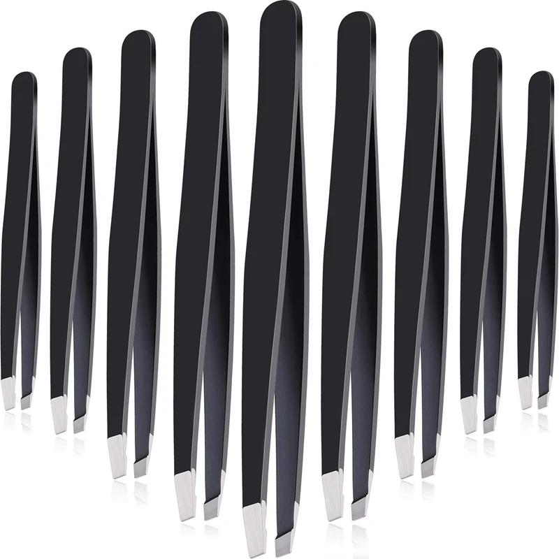 12 Pieces Tweezers Stainless Steel Slant Tip Tweezers Precision Facial Hair Tweezers Eyebrow Tweezers for Men and Women
12 Pieces Tweezers Stainless Steel Slant Tip Tweezers Precision Facial Hair Tweezers Eyebrow Tweezers for Men and Women
