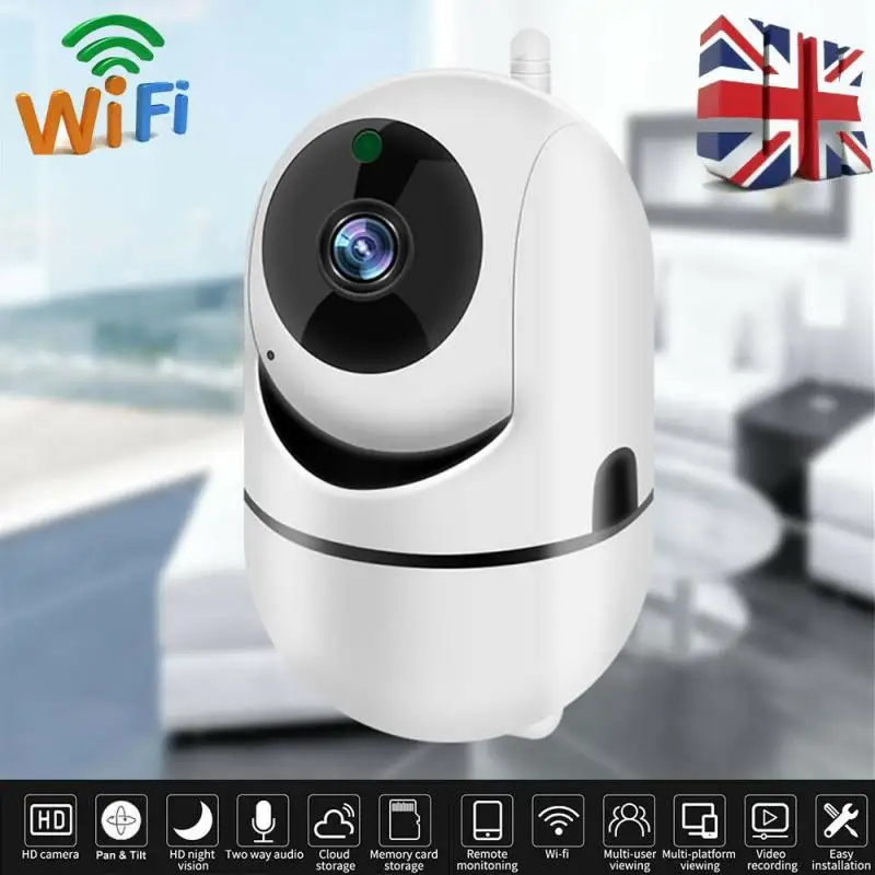 EU/US/UK/AU Plug Auto Track 1080P Full HD IP Camera Surveillance Security Monitor WiFi Wireless Mini CCTV Indoor Camera 360 Eyes
EU/US/UK/AU Plug Auto Track 1080P Full HD IP Camera Surveillance Security Monitor WiFi Wireless Mini CCTV Indoor Camera 360 Eyes