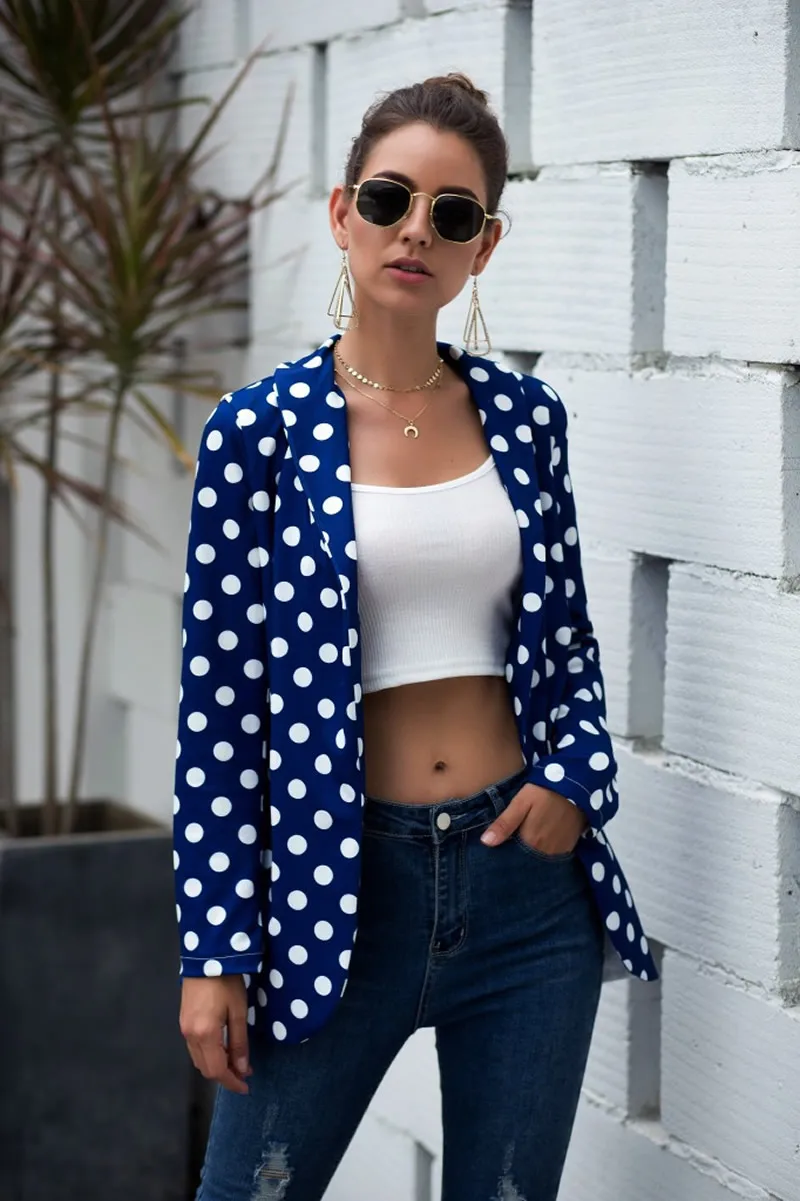 Women Dot Coat 2019 Fashion Loose Dot Womens Casual Cotas Autumn And Winter Ladies Street Outwear Long Sleeve Coat Female Jacket
Women Dot Coat 2019 Fashion Loose Dot Womens Casual Cotas Autumn And Winter Ladies Street Outwear Long Sleeve Coat Female Jacket