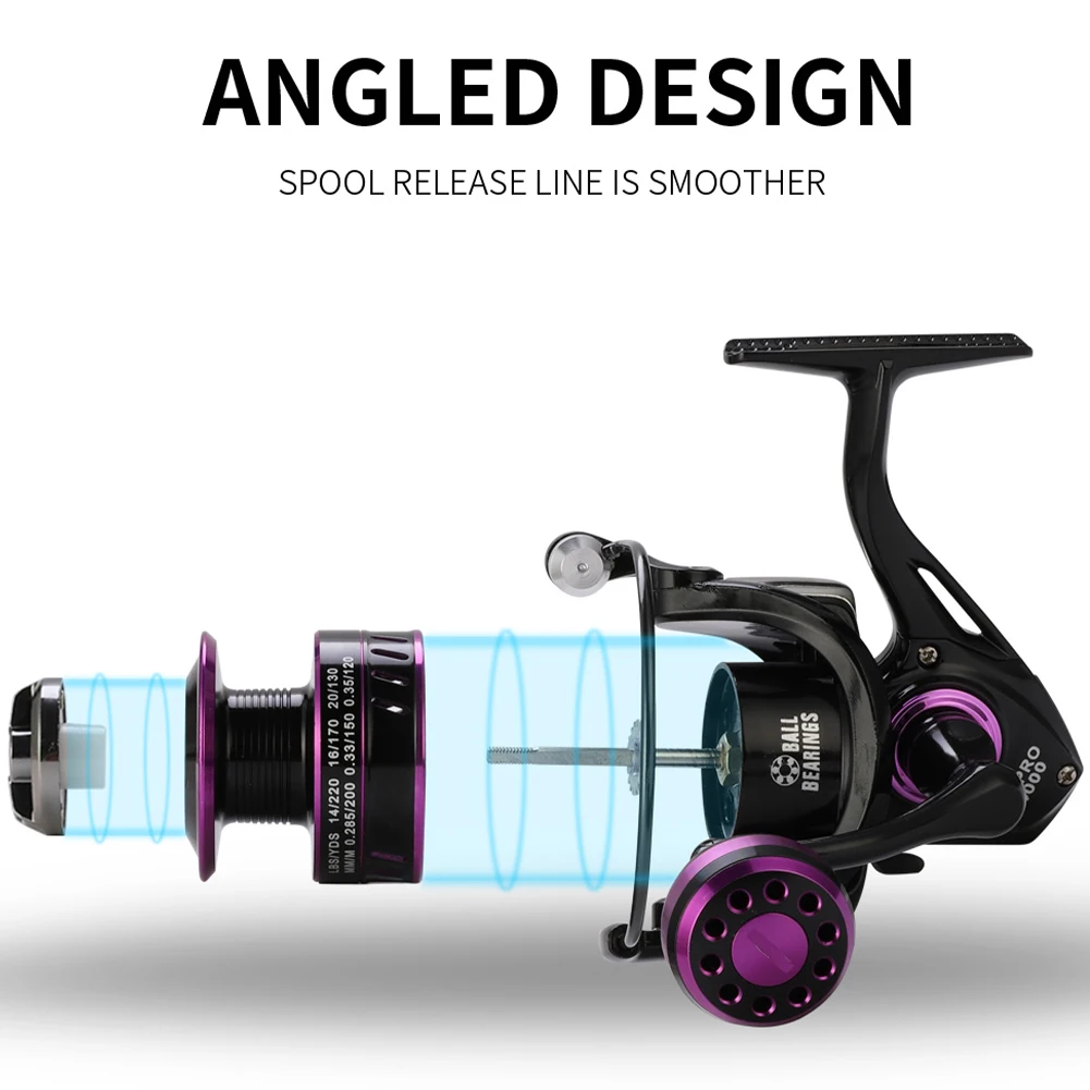 Fishing Reel KD PRO1000-6000 5.2:1 Metal Spool Body Handle 10KG Max Drag Spinning Reel Saltwater Reel Fishing Accessories
Fishing Reel KD PRO1000-6000 5.2:1 Metal Spool Body Handle 10KG Max Drag Spinning Reel Saltwater Reel Fishing Accessories