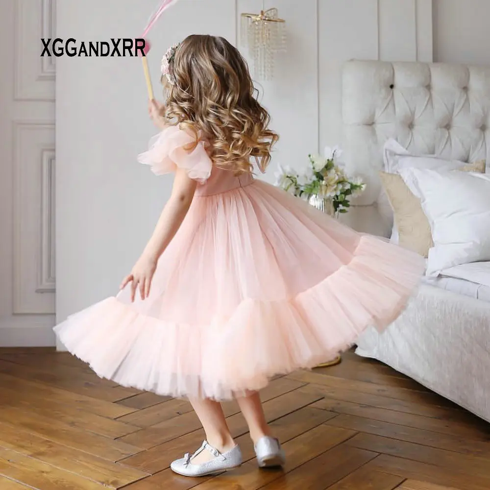 Lovely Pink Tea Length Flower Girl Dresses Simple High Quality Little Girl Pageant Dress Wedding Party Gown
Lovely Pink Tea Length Flower Girl Dresses Simple High Quality Little Girl Pageant Dress Wedding Party Gown