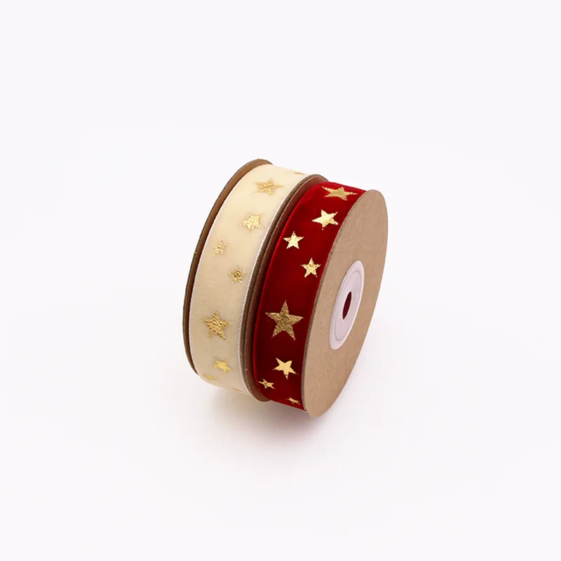 20mm*5m Velvet Ribbon with gold star printed Wedding Party Decora Handmade Gift Wrapping Hair Bowknot DIY Christmas Ribbon
20mm*5m Velvet Ribbon with gold star printed Wedding Party Decora Handmade Gift Wrapping Hair Bowknot DIY Christmas Ribbon