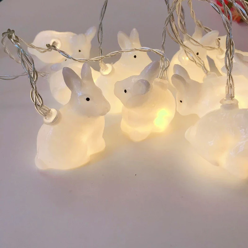 Rabbit String Lights Cute Pet Home Decoration Fairy Garland String Light Festive Lamp Easter Decoration Lights for Indoor
Rabbit String Lights Cute Pet Home Decoration Fairy Garland String Light Festive Lamp Easter Decoration Lights for Indoor