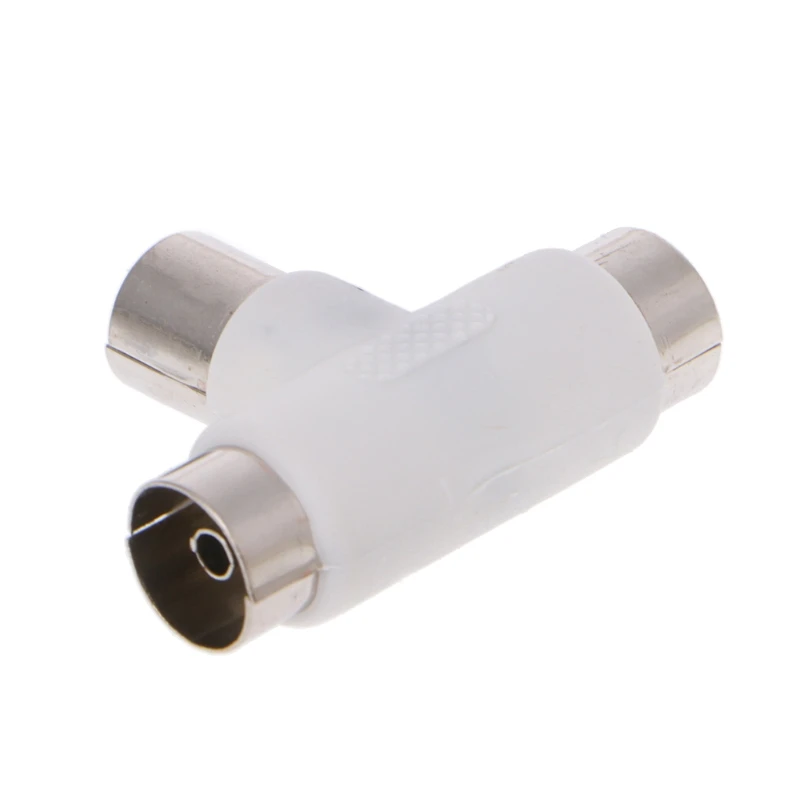 Brand New and High Quality 2 Way TV T Splitter Aerial Coaxial Cable Male to 2x Female Connectors Adapter
Brand New and High Quality 2 Way TV T Splitter Aerial Coaxial Cable Male to 2x Female Connectors Adapter