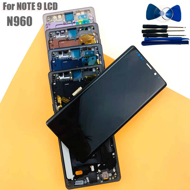 Amoled для samsung Galaxy Note 9 ЖК дисплей с сенсорным экраном дигитайзер в сборе рамкой note9
