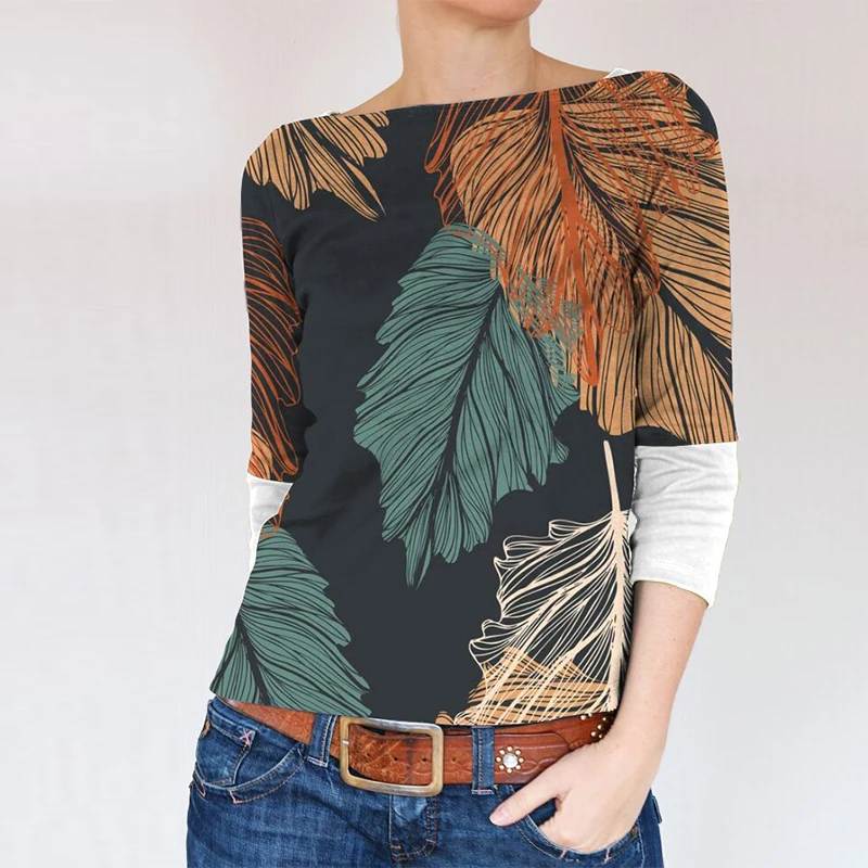 Женская Повседневная Блузка с длинным рукавом, элегантная Свободная блузка составного кроя с цветочным принтом, с круглым вырезом, на весну...
Женская Повседневная Блузка с длинным рукавом, элегантная Свободная блузка составного кроя с цветочным принтом, с круглым вырезом, на весну...