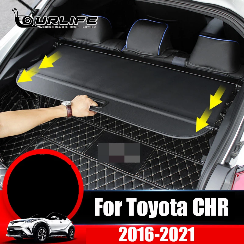 Car Trunk Cover Cargo For Toyota C-HR CHR 2018 2019 2020 2021 2022 Auto Curtain Rear Shield Security Parcel Shelf Accessories 
Car Trunk Cover Cargo For Toyota C-HR CHR 2018 2019 2020 2021 2022 Auto Curtain Rear Shield Security Parcel Shelf Accessories