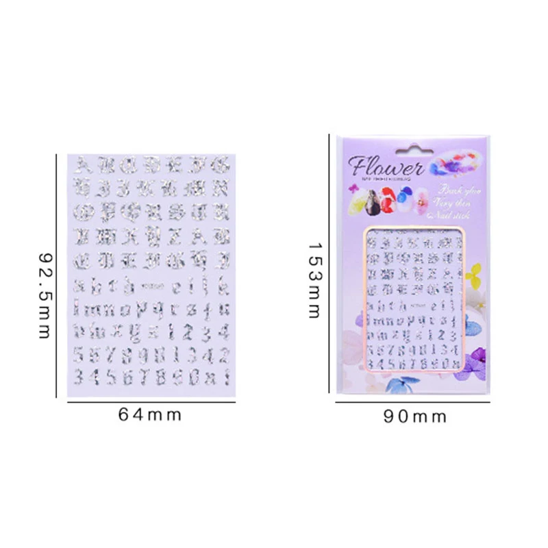 3D Holographics Laser Nail Art Stickers Colorful Decals Gothic Alphabets Number Nail Foils Nail Decorations And Accessories New
3D Holographics Laser Nail Art Stickers Colorful Decals Gothic Alphabets Number Nail Foils Nail Decorations And Accessories New