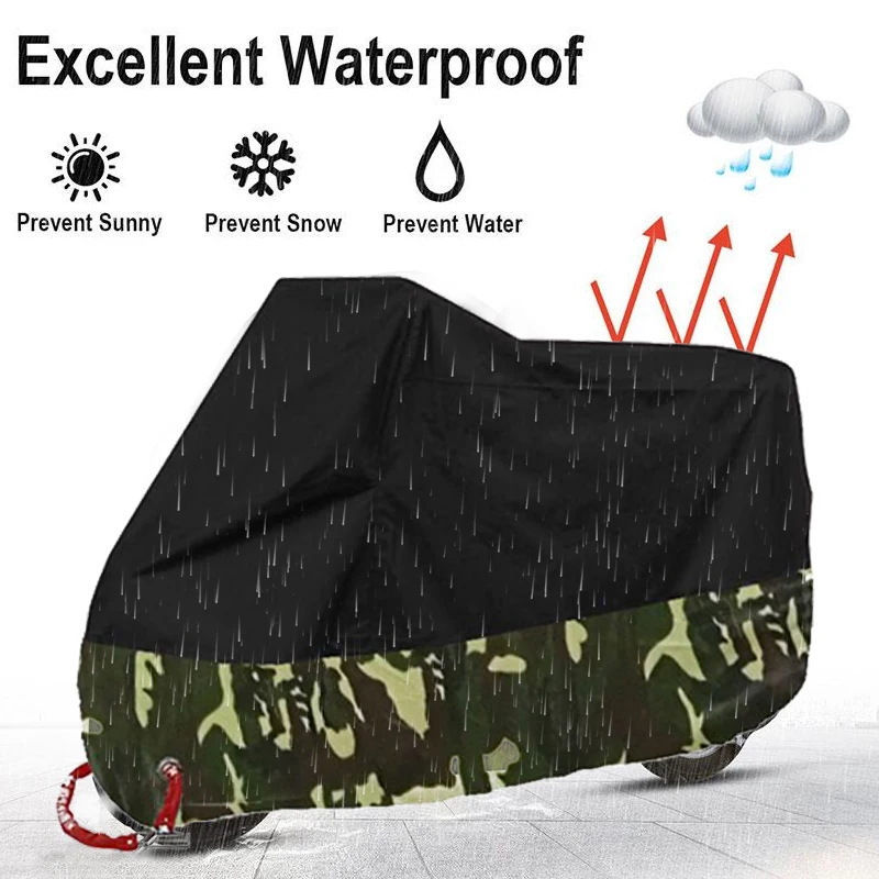 UV 50+ M-3XL Anti-Thief Lock Hole Motorbike Protector Waterproof Dustproof Motorbike Cover Lightweight Windproof
UV 50+ M-3XL Anti-Thief Lock Hole Motorbike Protector Waterproof Dustproof Motorbike Cover Lightweight Windproof