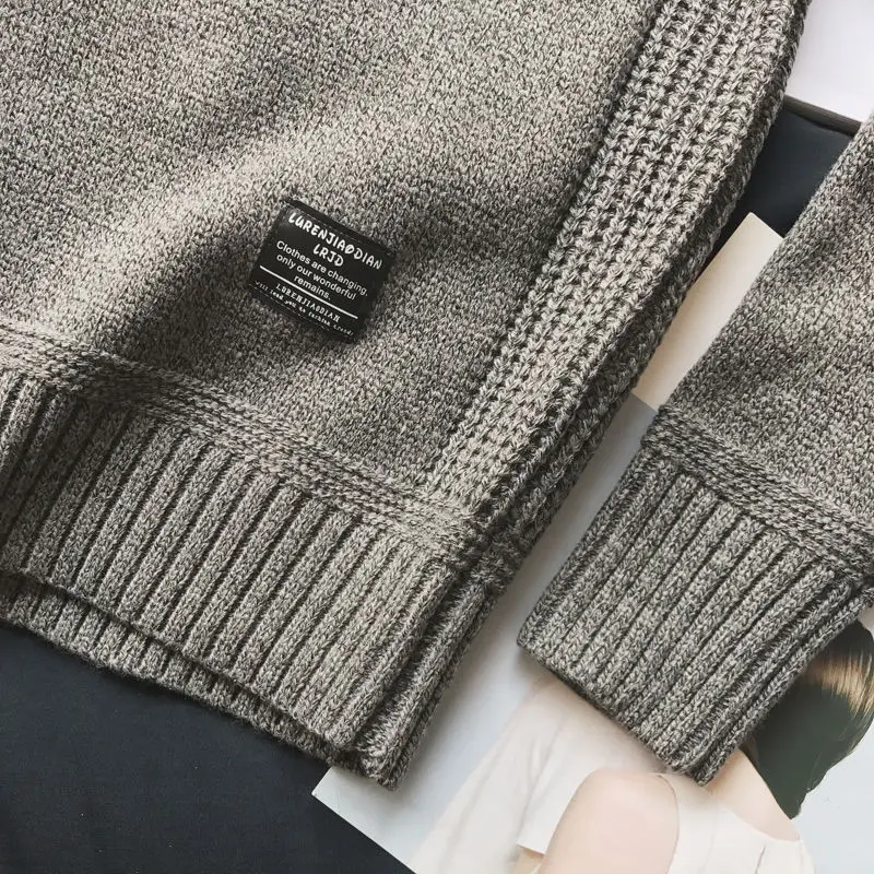 Japanese retro sweater men's college wind patch stitching hit color thick round collar knitwear men's tide sweater
Japanese retro sweater men's college wind patch stitching hit color thick round collar knitwear men's tide sweater