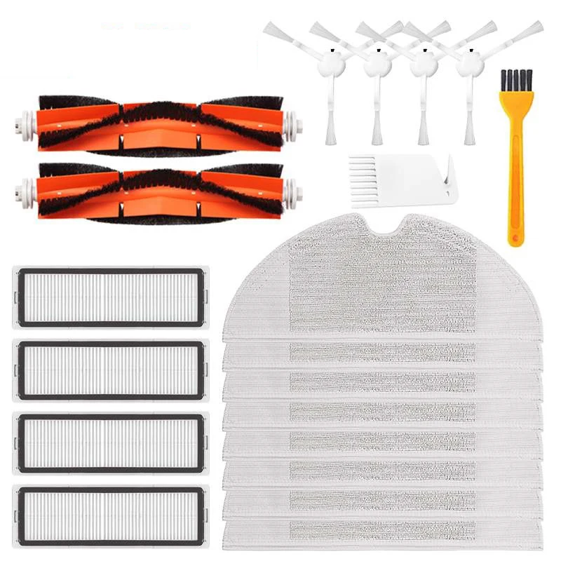 

SANQ 20Pcs Hepa Filter Main Brush Mop Cloth Replacement Kits for Xiaomi Mijia 1C STYTJ01ZHM Robot Vacuum Cleaner Accessories