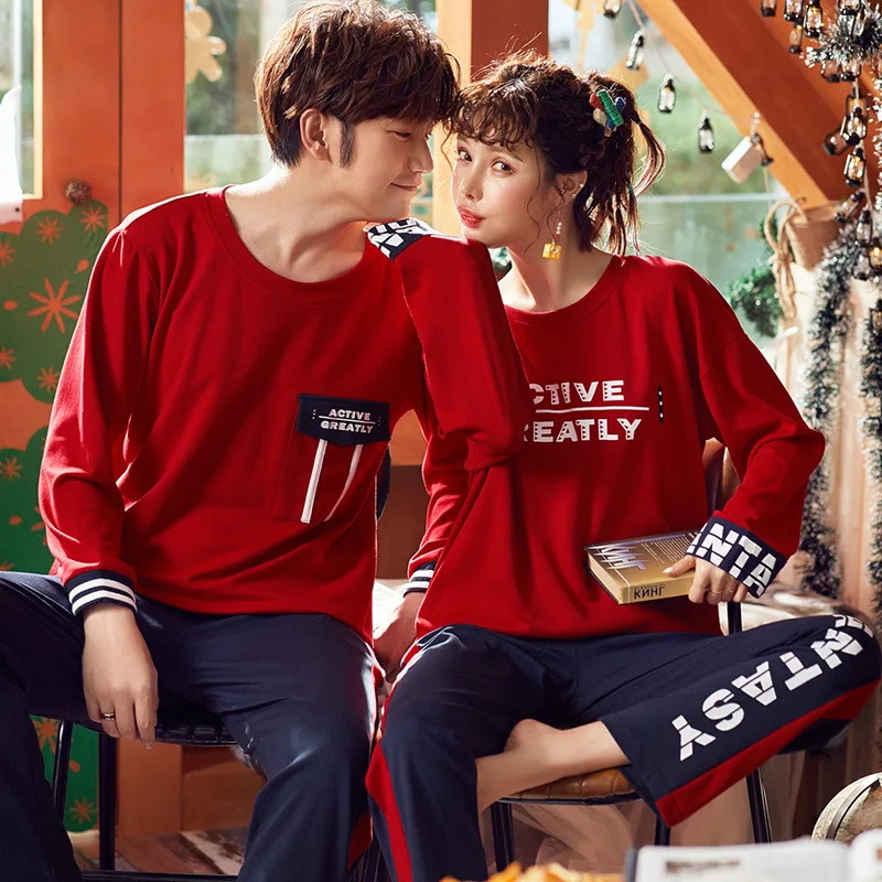 Korean Couple Pajamas Set Cotton Pyjamas Home Suit for Lover Man Pjs Woman Lovers' Clothes Plus Size Long Sleeve Pijama Mujer
Korean Couple Pajamas Set Cotton Pyjamas Home Suit for Lover Man Pjs Woman Lovers' Clothes Plus Size Long Sleeve Pijama Mujer