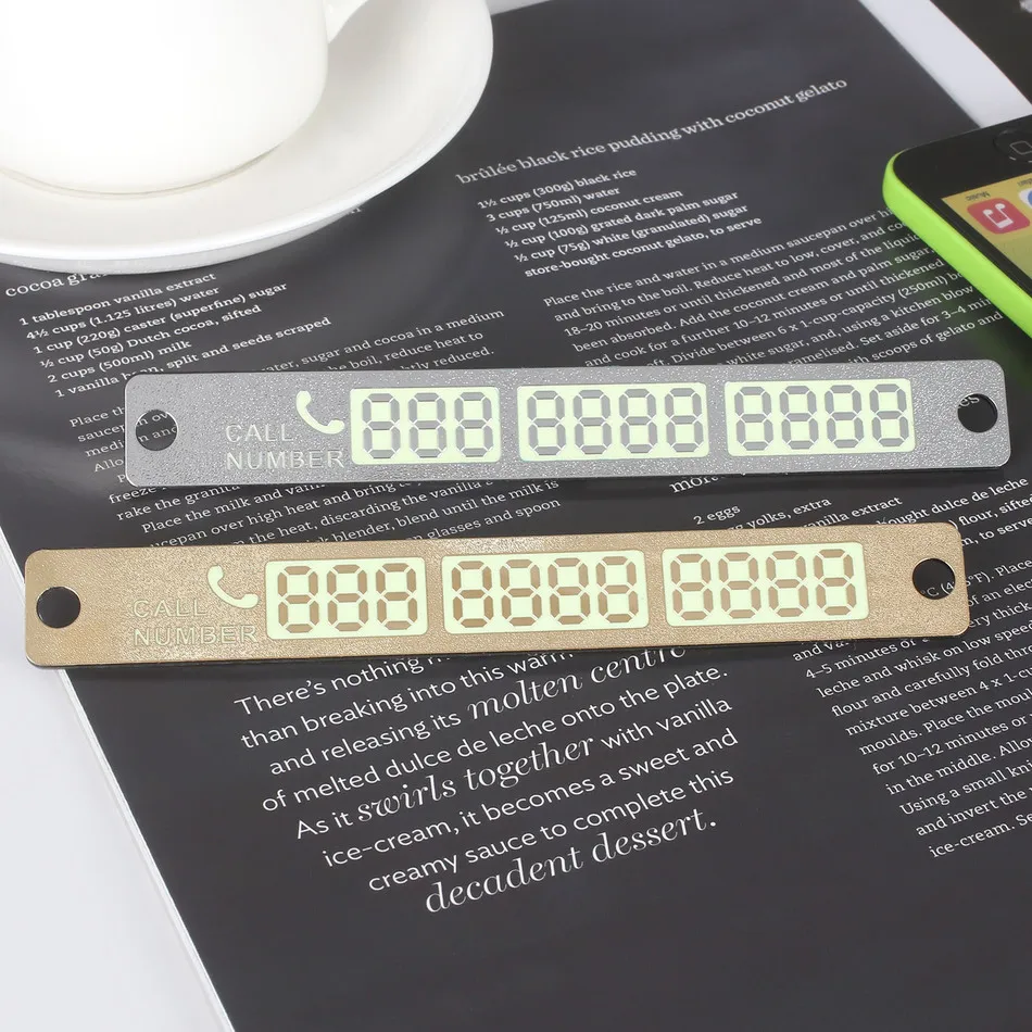 15*2cm Phone Number Notification Car Temporary Parking Card Suckers Luminous Car Sticker Interior Accessories
15*2cm Phone Number Notification Car Temporary Parking Card Suckers Luminous Car Sticker Interior Accessories