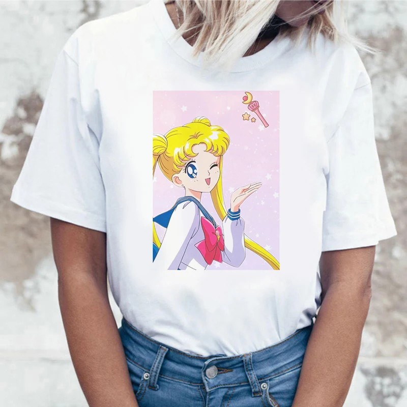 Women's T-shirt Cartoon print T Shirt Women Harajuku Ullzang Cute T-shirt 90s Graphic Aesthetic Female Tshirt Korean Style Cute 
Women's T-shirt Cartoon print T Shirt Women Harajuku Ullzang Cute T-shirt 90s Graphic Aesthetic Female Tshirt Korean Style Cute