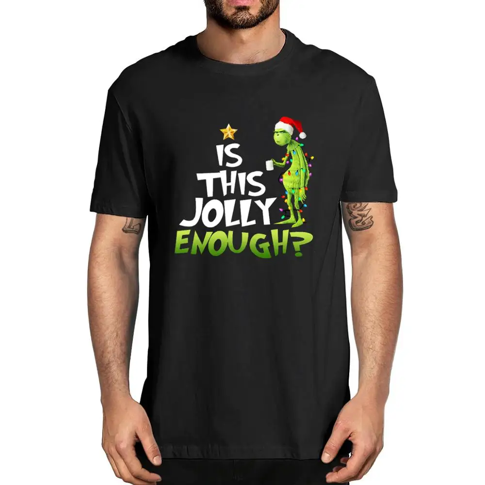 Футболка унисекс Grinch Is This Jolly с веселым рождественским принтом для отпуска, модная мужская футболка с воротником из 100% хлопка, Забавный женс...
Футболка унисекс Grinch Is This Jolly с веселым рождественским принтом для отпуска, модная мужская футболка с воротником из 100% хлопка, Забавный женс...