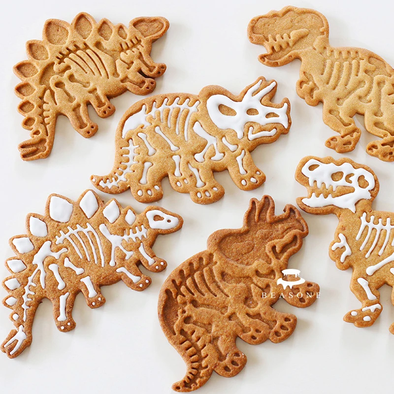 6-piece set 3D Dinosaur Cookies Cutter Mold Dinosaur Biscuit Embossing Mould Dessert Baking Silicone Mold for Sop Cake Decor
6-piece set 3D Dinosaur Cookies Cutter Mold Dinosaur Biscuit Embossing Mould Dessert Baking Silicone Mold for Sop Cake Decor