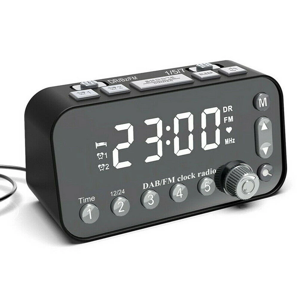 Alarm Clock LED Digital Sleep Bedside Dual Timer Snooze Table Clock USB DAB+FM Radio Player Large Size Display Home Decor
Alarm Clock LED Digital Sleep Bedside Dual Timer Snooze Table Clock USB DAB+FM Radio Player Large Size Display Home Decor