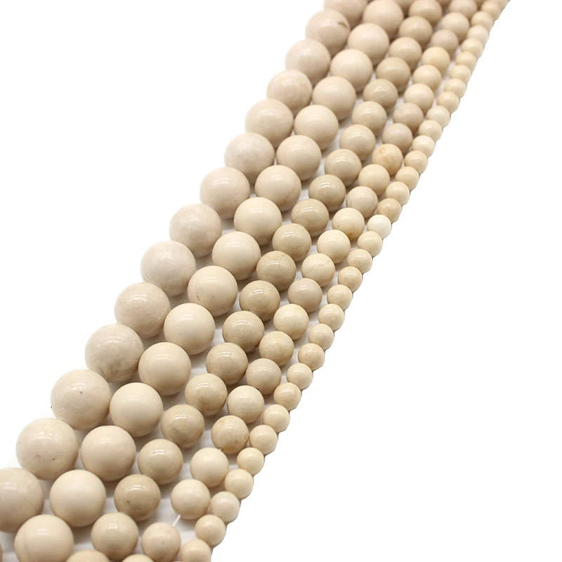 Natural White Fossils Stone Round Loose Spacer Beads Ball 4/6/8/10/12MM Pick Size For Jewelry Bracelet Making DIY Accessories
Natural White Fossils Stone Round Loose Spacer Beads Ball 4/6/8/10/12MM Pick Size For Jewelry Bracelet Making DIY Accessories