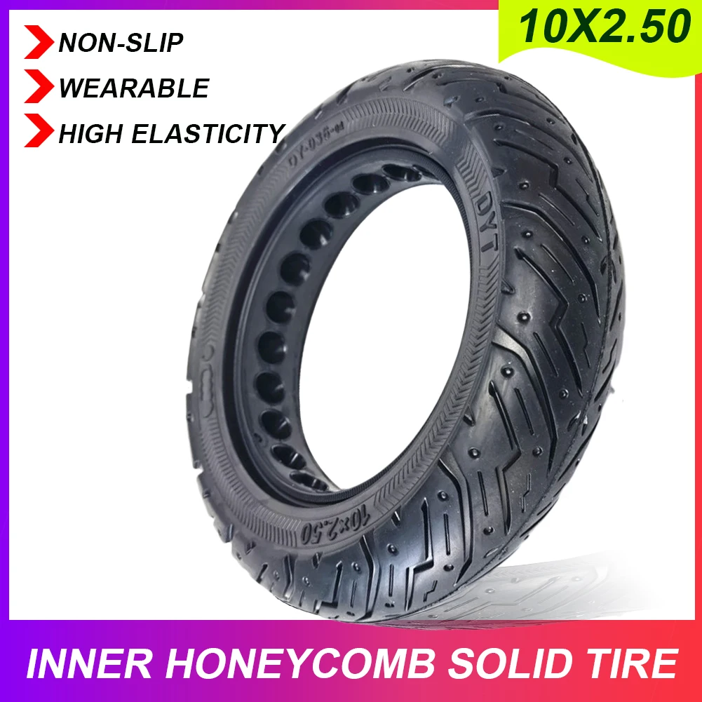10x2.50 Solid Tire Honeycomb Lining Tire Wear-resistant Outer Tire 10 Inch for Electric Scooter Folding E-bike Explosion-proof
10x2.50 Solid Tire Honeycomb Lining Tire Wear-resistant Outer Tire 10 Inch for Electric Scooter Folding E-bike Explosion-proof
