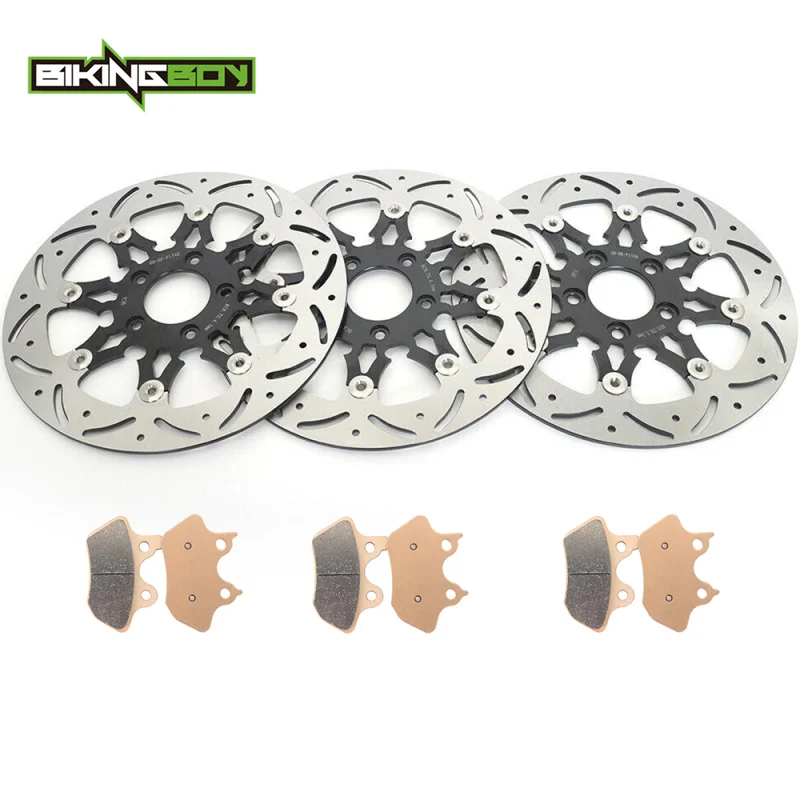 BIKINGBOY Front Rear Brake Discs Disks Rotors Pads Road Glide Classic Custom FLHR Electra Glide Standard FLHT Sportster 00 01
BIKINGBOY Front Rear Brake Discs Disks Rotors Pads Road Glide Classic Custom FLHR Electra Glide Standard FLHT Sportster 00 01