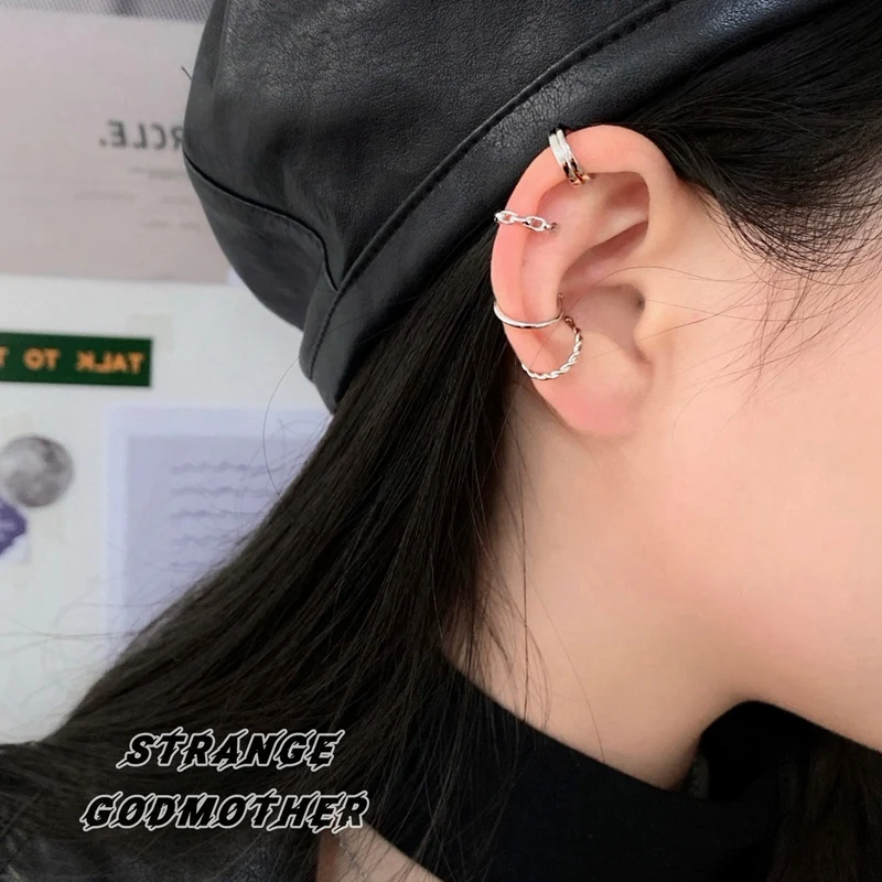 Strange Godmother S925 Sterling Silver Earrings Ear Clip No Pierced Female Normcore Style Personality Minimalist Elegant
Strange Godmother S925 Sterling Silver Earrings Ear Clip No Pierced Female Normcore Style Personality Minimalist Elegant
