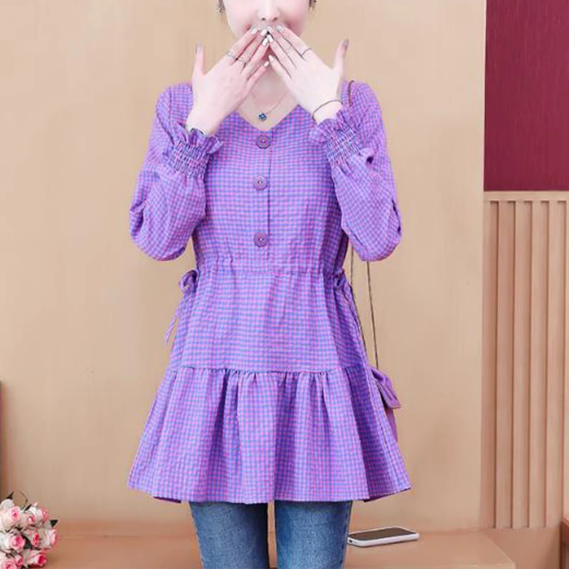 Women's Spring Autumn Style Blouses Shirts Women's V-neck Solid Color Ruffles Long Sleeve Casual Tops SP625
Women's Spring Autumn Style Blouses Shirts Women's V-neck Solid Color Ruffles Long Sleeve Casual Tops SP625