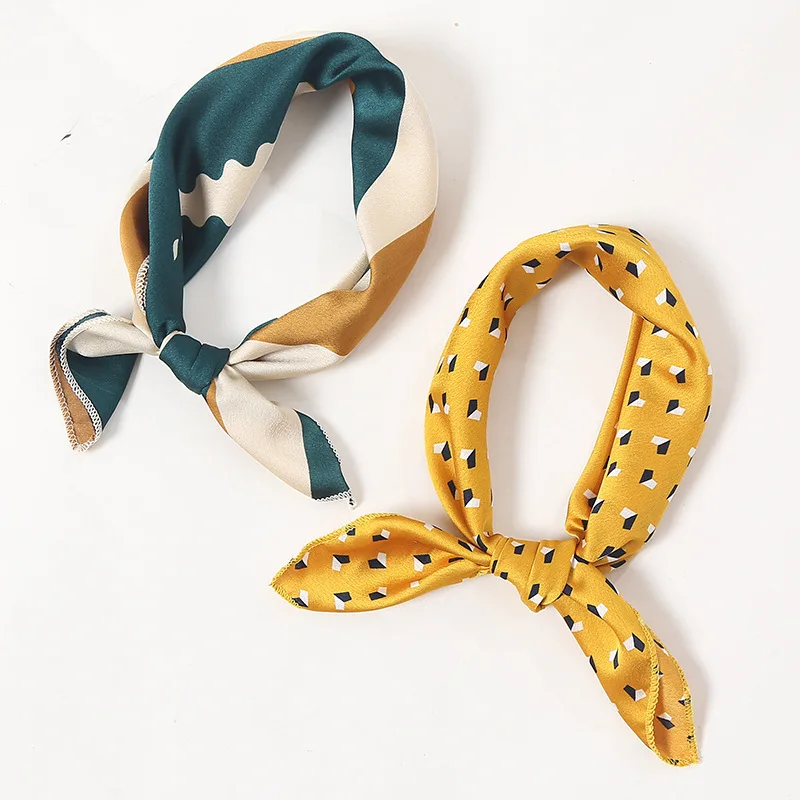 2021 Fashion Kerchief Silk Satin Neck Scarf For Women Print Hijab Scarfs Female Square Shawls and Wraps Scarves For Lady 50CM
2021 Fashion Kerchief Silk Satin Neck Scarf For Women Print Hijab Scarfs Female Square Shawls and Wraps Scarves For Lady 50CM