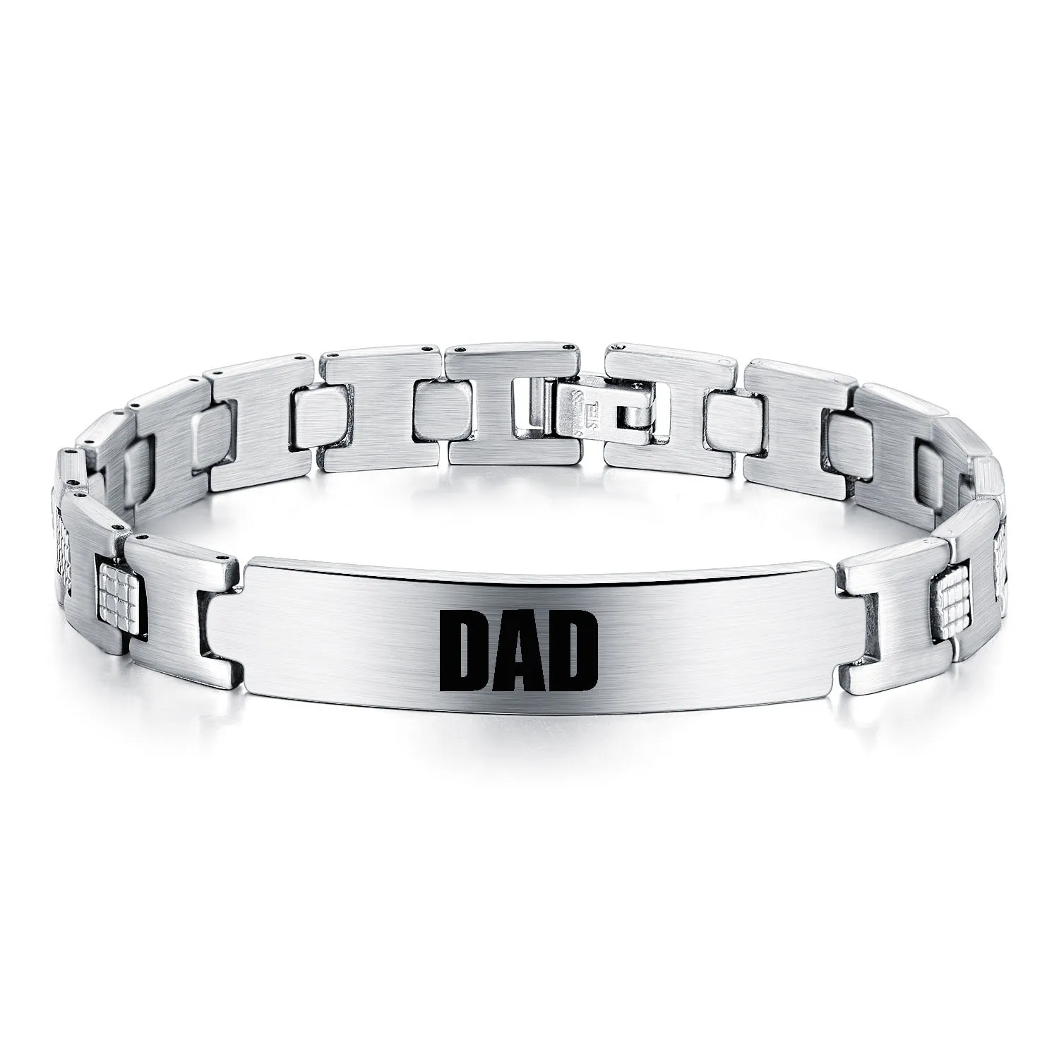 Personalized Stainless Steel Bracelets Custom Engraving Wristband for Men Dad Father Birthday Anniversary Gift
Personalized Stainless Steel Bracelets Custom Engraving Wristband for Men Dad Father Birthday Anniversary Gift