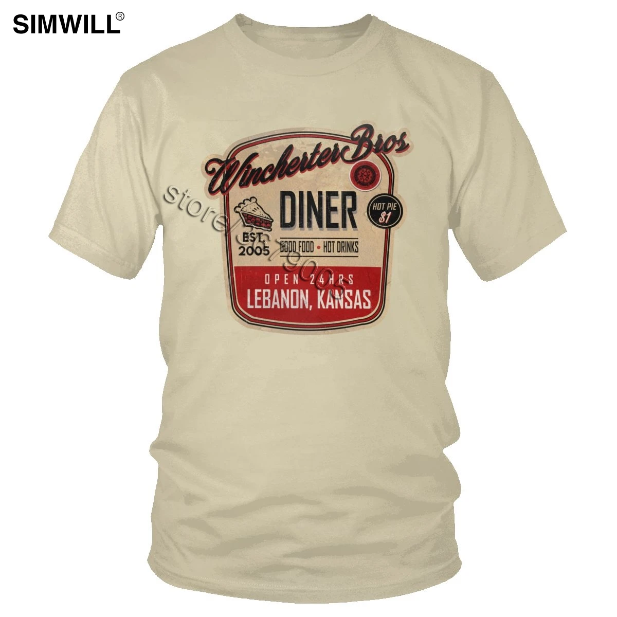 Brand New Tees for Men Cotton Winchester Bros Diner Shop T-Shirt Short Sleeved Supernatural Casual T Shirt Funny Gift Apparel
Brand New Tees for Men Cotton Winchester Bros Diner Shop T-Shirt Short Sleeved Supernatural Casual T Shirt Funny Gift Apparel
