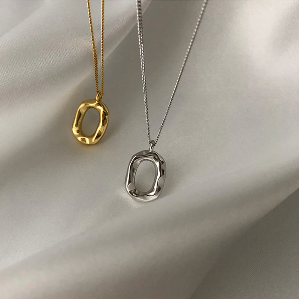 

Necklace for Women Minimalist Charm Couples New Fashion Ellipse Geometry Clavicle Chain Pendant Necklace Party Jewelry Gift