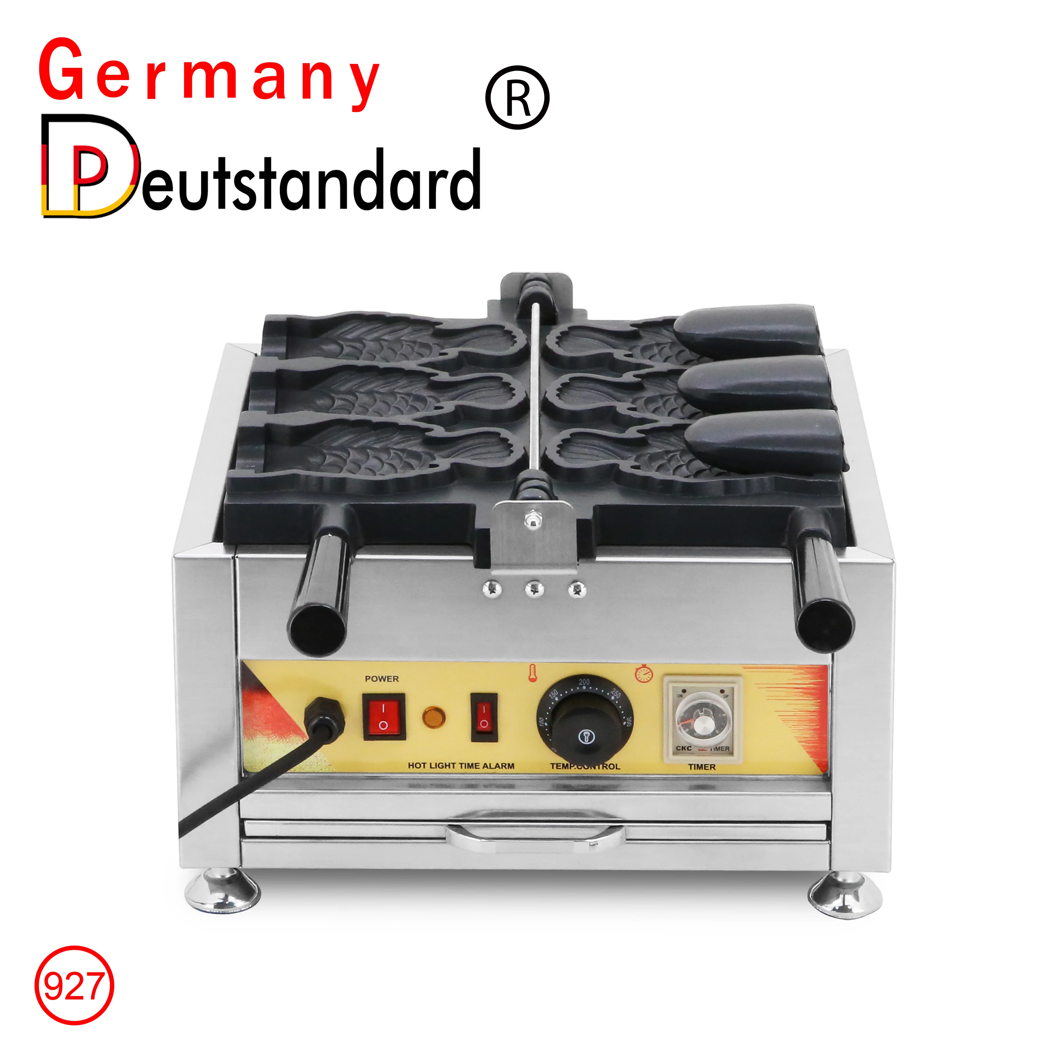 Commerical 3 Pcs Japanese Openning Mouth Fish Ice Cream Taiyaki Machine Fish Shape Taiyaki Ice Cream Waffler Cake Making Machine
Commerical 3 Pcs Japanese Openning Mouth Fish Ice Cream Taiyaki Machine Fish Shape Taiyaki Ice Cream Waffler Cake Making Machine