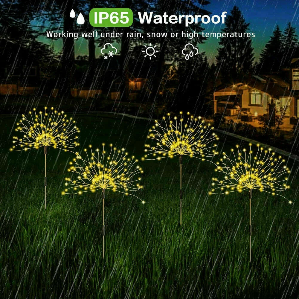 New 2pcs 150 LED Fireworks Fairy String Lights Starburst Solar Holiday Lighting Garden Decoration Night Lamp
New 2pcs 150 LED Fireworks Fairy String Lights Starburst Solar Holiday Lighting Garden Decoration Night Lamp
