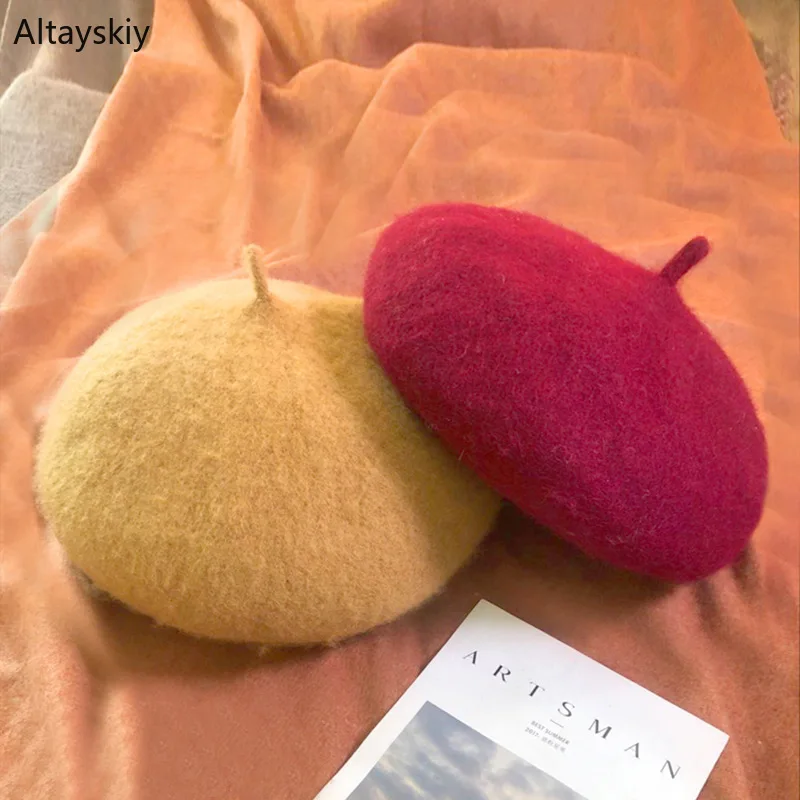 Шапочки Женские зимние шерстяные однотонные универсальные регулируемые в Корейском стиле ретро элегантные модные простые женские шапочки...
Шапочки Женские зимние шерстяные однотонные универсальные регулируемые в Корейском стиле ретро элегантные модные простые женские шапочки...