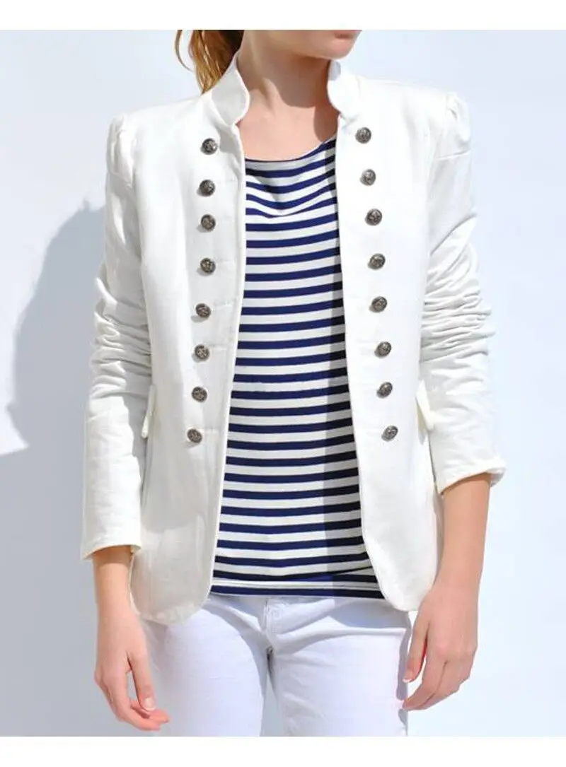 Autumn Spring Women's Coats and Jackets for women Fashion Office Coat Solid Casual Double Breasted Stand Collar Female Jacket
Autumn Spring Women's Coats and Jackets for women Fashion Office Coat Solid Casual Double Breasted Stand Collar Female Jacket