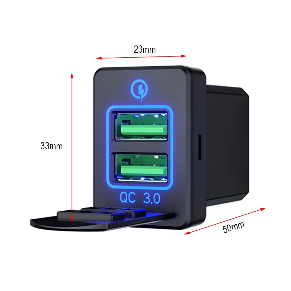 12-24V Car Charger Mini Portable QC 3.0 Universal Square Dual USB Auto Charger With LED Digital Display For Android Phones
12-24V Car Charger Mini Portable QC 3.0 Universal Square Dual USB Auto Charger With LED Digital Display For Android Phones