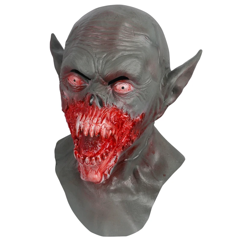 Маскарадный карнавальный костюм на Хэллоуин латексная маска зомби демона