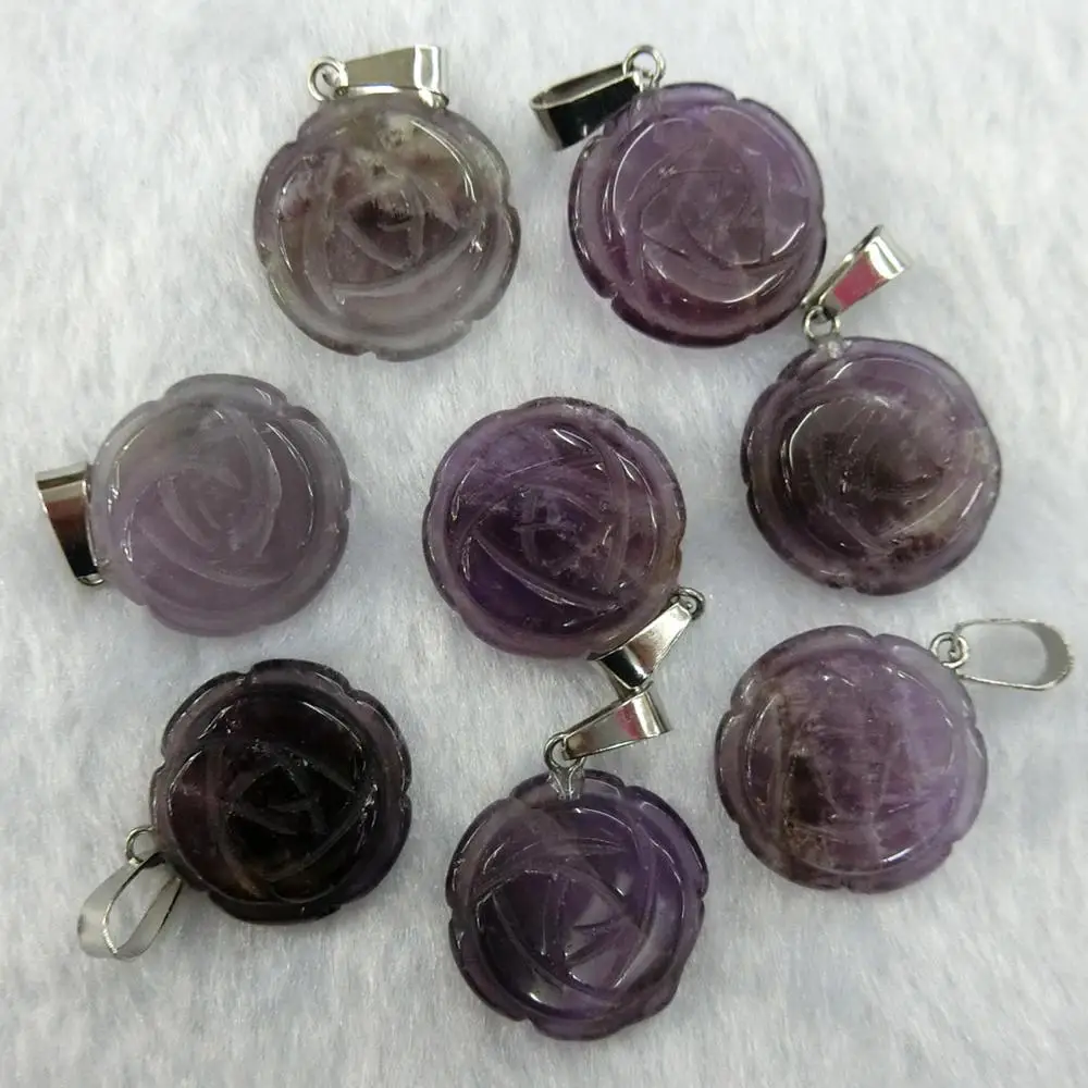 24PCS Purple Crystal Flower Amethysts natural stones Necklaces Pendant Reiki Druzy Healing charms Beads Jewelry pendants
24PCS Purple Crystal Flower Amethysts natural stones Necklaces Pendant Reiki Druzy Healing charms Beads Jewelry pendants