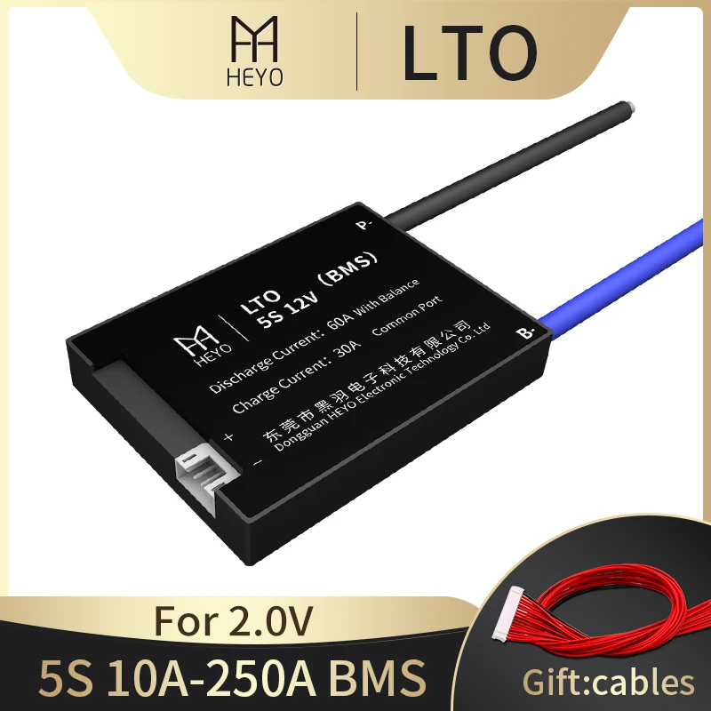 18650 5s LTO bms 10v 20A 40A 60A литиевая батарея управления системная плата pcb pcm для
