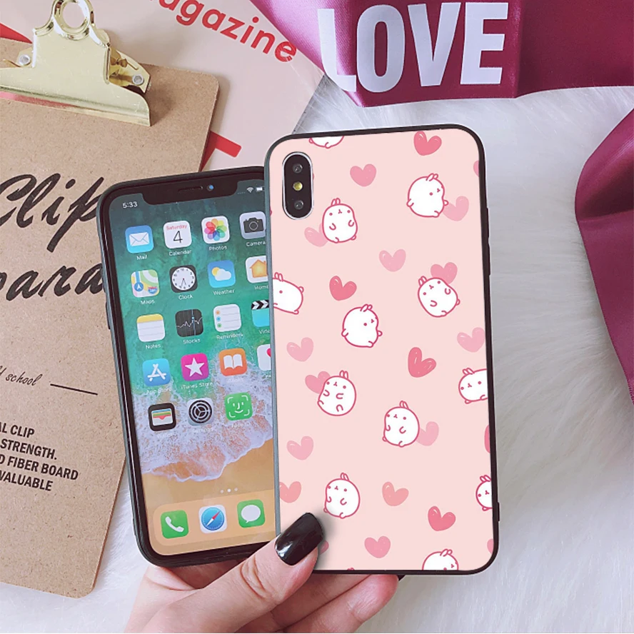 Cutest Kawaii Box Potatoes and Rabbits Molang Phone case for iPhone 8 7 6 6S Plus X 5 5S SE XS XR11 11pro 11promax
Cutest Kawaii Box Potatoes and Rabbits Molang Phone case for iPhone 8 7 6 6S Plus X 5 5S SE XS XR11 11pro 11promax