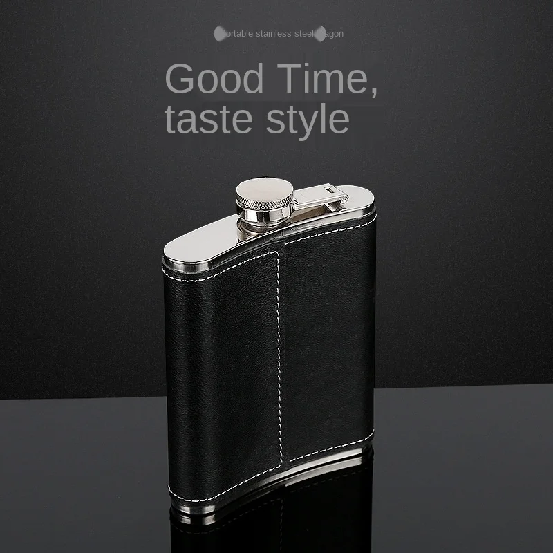 PU Leather Large-Capacity Stainless Steel Portable Wine Bottle Outdoor Hip Flask Chinese Style Light Luxury Black Flagon LB612
PU Leather Large-Capacity Stainless Steel Portable Wine Bottle Outdoor Hip Flask Chinese Style Light Luxury Black Flagon LB612